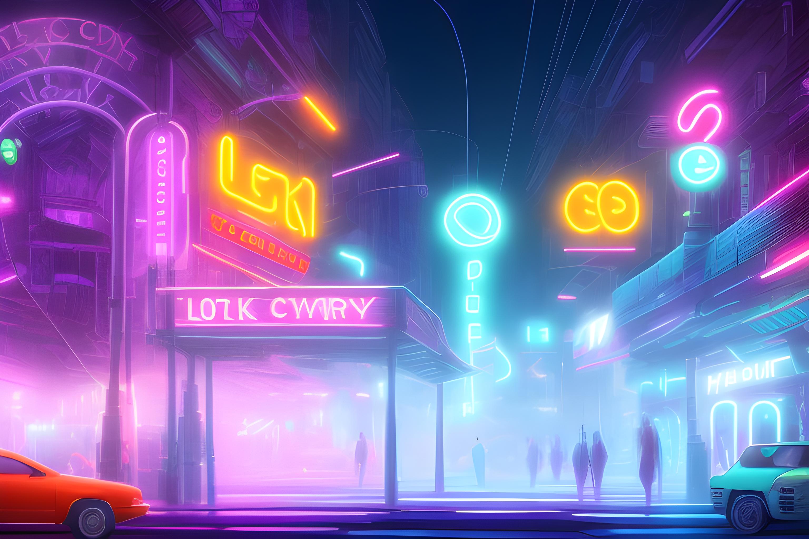 neon light city 19's look

